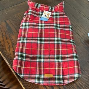 Kusher Red Plaid Dog Coat